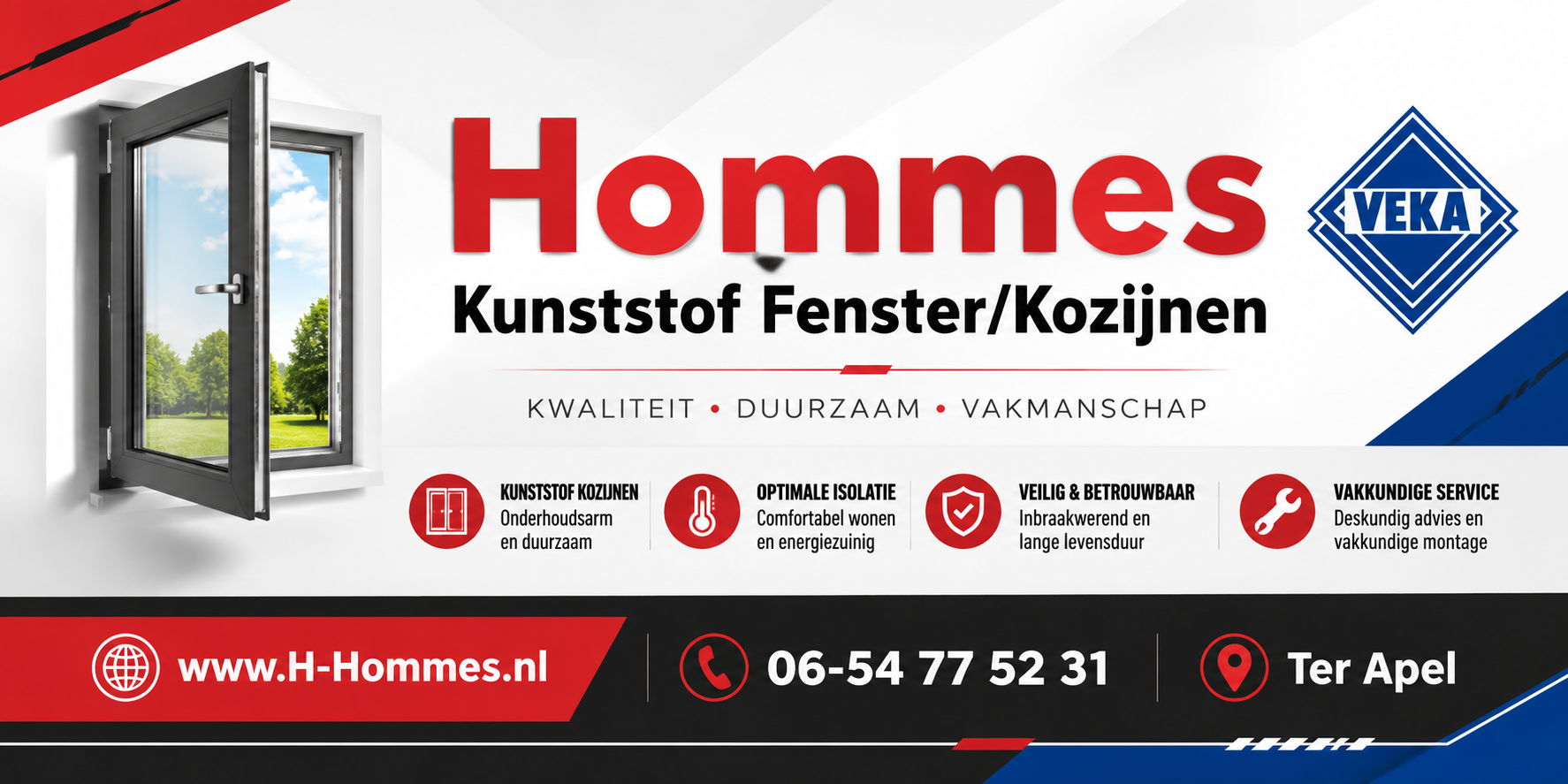 Sponsor Hommes Kunststof Kozijnen