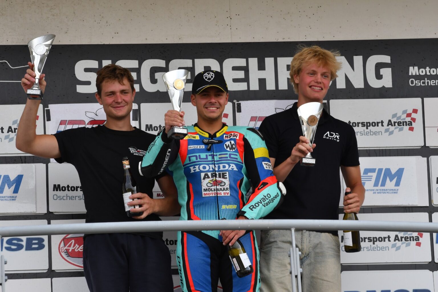 Matthew Luisman ADR Racing Yamaha Supersport actie op Motorsport Arena Oschersleben