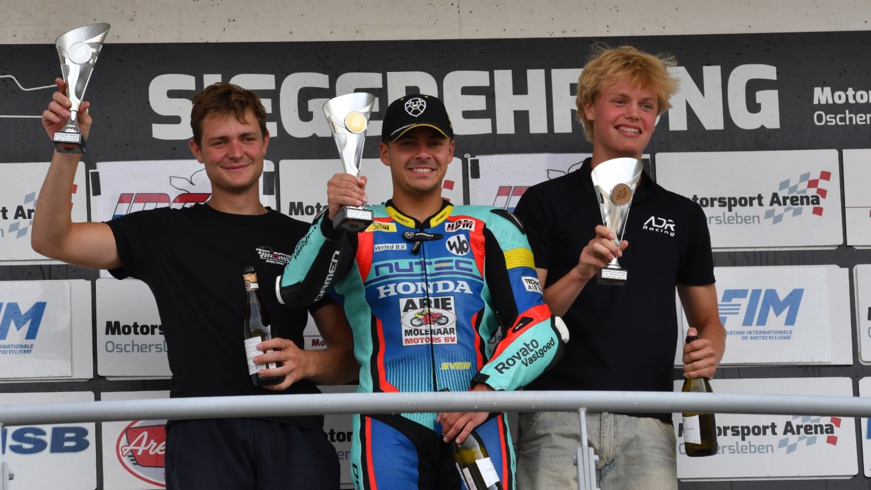 Matthew Luisman ADR Racing Yamaha Supersport actie op Motorsport Arena Oschersleben