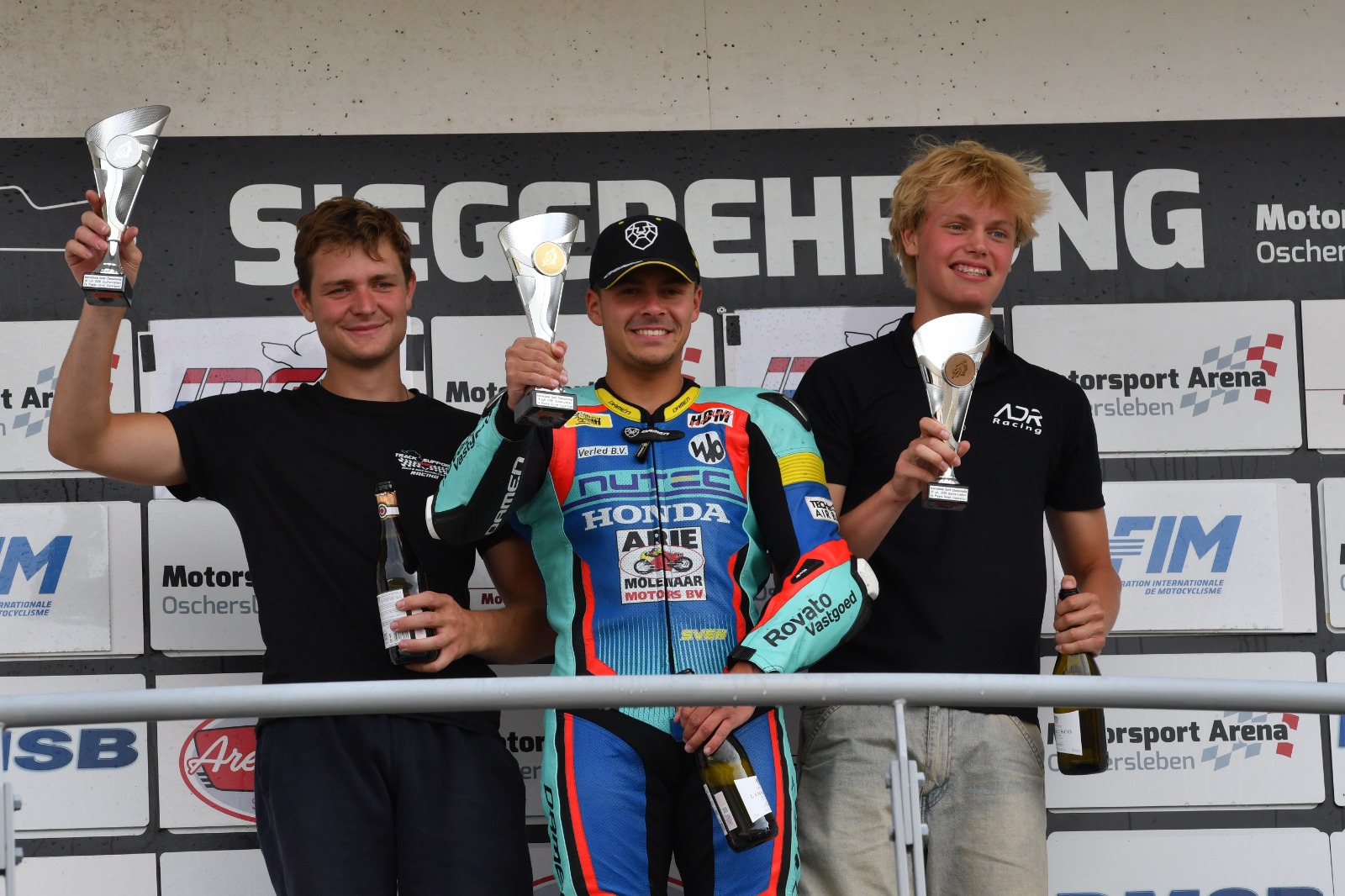 Matthew Luisman ADR Racing Yamaha Supersport actie op Motorsport Arena Oschersleben